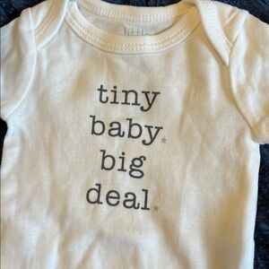 Tiny Baby Big Deal White Bodysuit